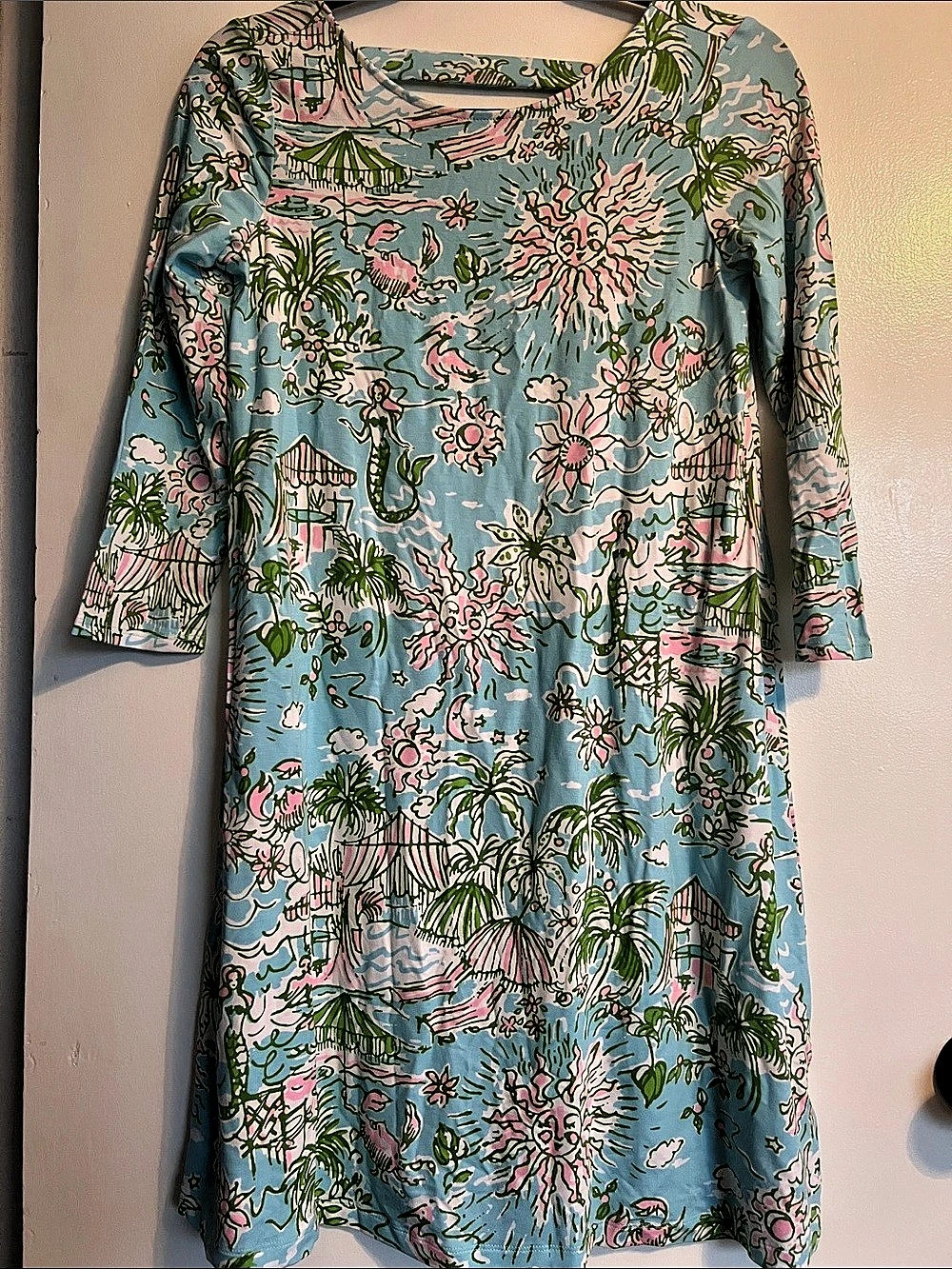 Lilly Pulitzer Ophelia Dress Floral Mini Dress in Blue & Green Size Small NWT
